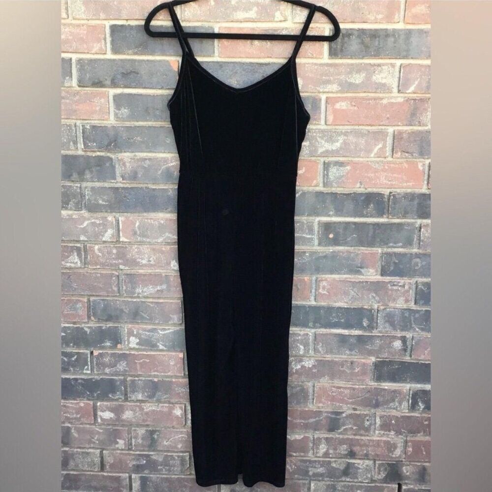 Velvet stretchy jumpsuit with spaghetti straps witchy witchcore whimsygoth XS